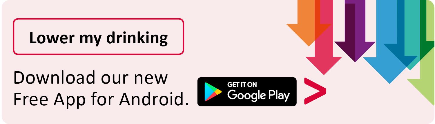 Link to the Play Store to download Android Lower My Drinking App