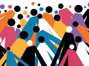 Diverse crowd of paper cut out people in various poses on white background, digital collage illustration hyper realistic --ar 16:9 --v 6.1 Job ID: 36b382b8-c19e-477f-8cfc-3f3f4ffb1849