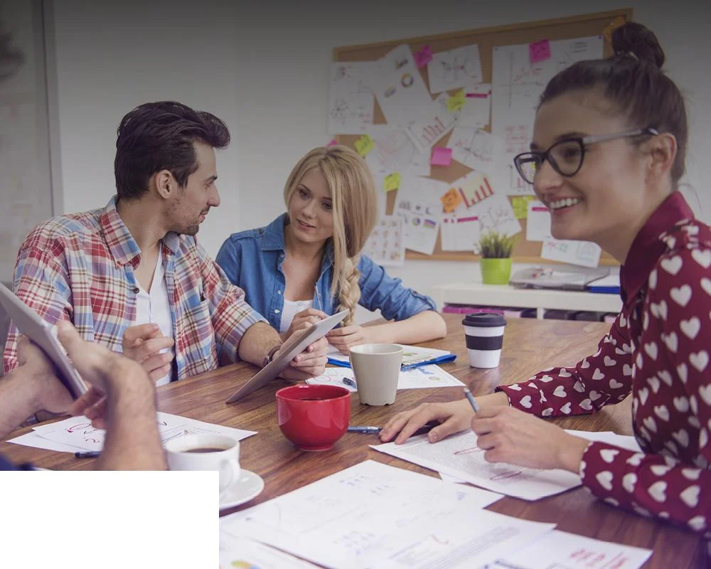 young people working together